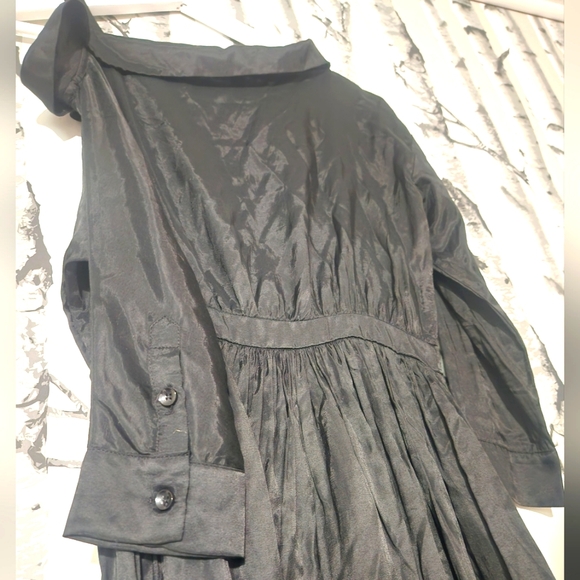 Katie Judith Black Asymmetrical Dress Size Small - Picture 6 of 6